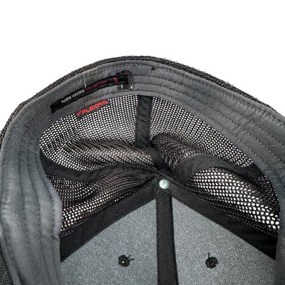 Nike Tiger Woods VR 20XI Flex Fit Golf Hat Men’s Large Black Fitted Trucker Cap - Picture 7 of 10